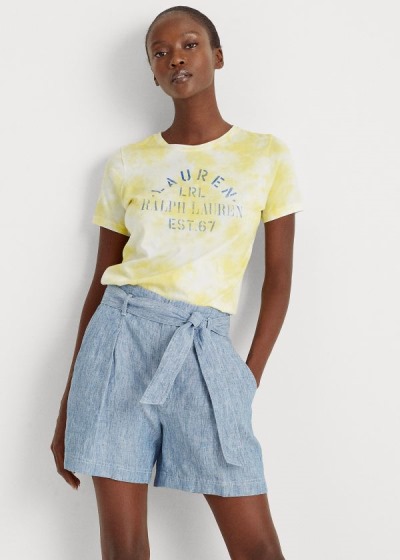 Women's Ralph Lauren Tie-Dye Cotton-Blend T Shirts | 562710JVC